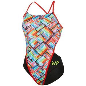 Dámské plavky michael phelps subway open back multicolor/black 30