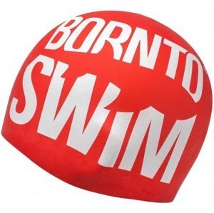 Borntoswim seamless swimming cap červená