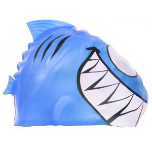 Borntoswim shark junior swim cap modrá