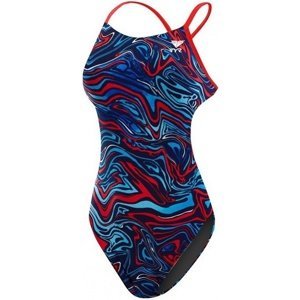 Tyr heat wave cutoutfit navy/red 26