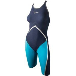 Finis rival open back kneeskin navy/aqua 32