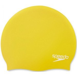 Plavecká čepička speedo plain moulded silicone cap žlutá