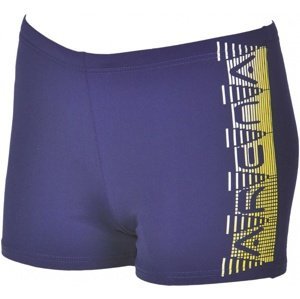 Chlapecké plavky arena ladder short junior navy/yellow 29
