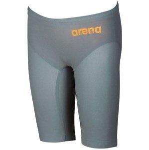 Arena powerskin r-evo one jammer junior grey/bright orange 24