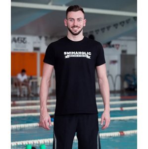 Pánské tričko swimaholic life is cool in the pool t-shirt men black