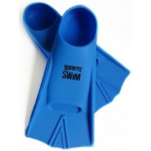 Borntoswim junior short fins blue xxs