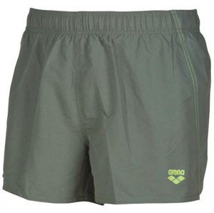 Pánské plavecké šortky arena fundamentals boxer army/shiny green s