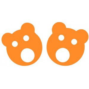 Matuska dena bear rings 200x38mm oranžová