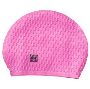 Plavecká čepice swim secure bubble swim hat růžová