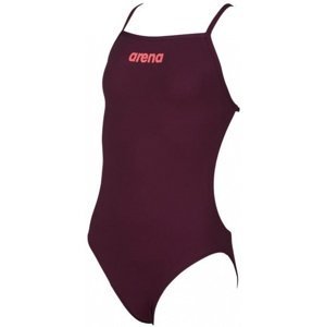 Arena solid lightech junior red wine/shiny pink 24