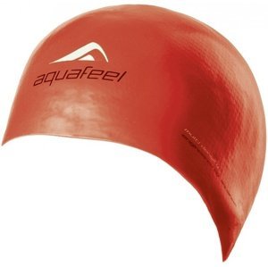 Aquafeel bullitt silicone cap červená