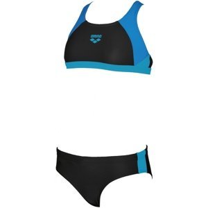 Dívčí plavky arena ren two pieces junior black/pix blue/turquoise