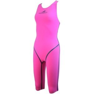 Dámské závodní plavky aquafeel neck to knee oxygen racing pink 34
