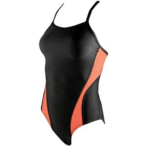 Dámské plavky finis splice skinback black/red 26