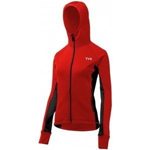 Tyr female victory warm-up jacket red/black xl