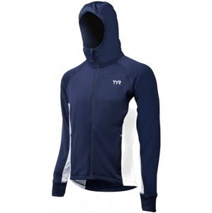 Tyr male victory warm-up jacket navy/white xl