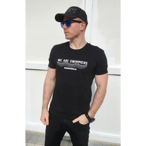 Swimaholic we are swimmers t-shirt men black xl