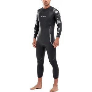 Pánský plavecký neopren 2xu p:2 propel wetsuit black/textural geo l