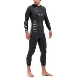 Pánský plavecký neopren 2xu p:1 propel wetsuit black/silver shadow