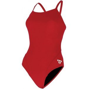 Dámské plavky michael phelps solid mid back red/white 26