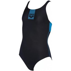 Arena basics swim pro back one piece junior black/turquoise 22