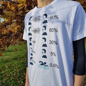Swimaholic antivirus t-shirt men xl