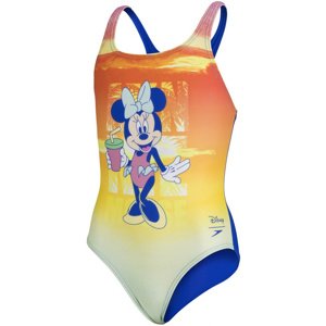 Speedo disney minnie mouse medalist girl sunset orange/sapphire blue