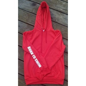 Borntoswim sweatshirt hoodie red s