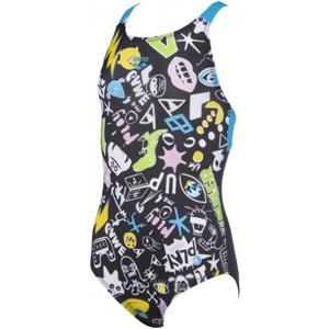 Arena playful swim pro back one piece junior black/turquoise 24