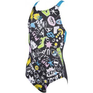 Arena playful swim pro back one piece junior black/turquoise 26