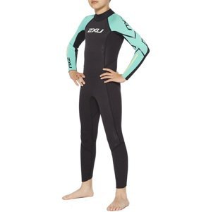 Juniorský plavecký neopren 2xu propel:youth wetsuit black/oasis l