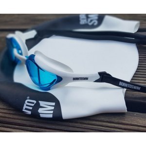 Borntoswim elite swim goggles modro/bílá