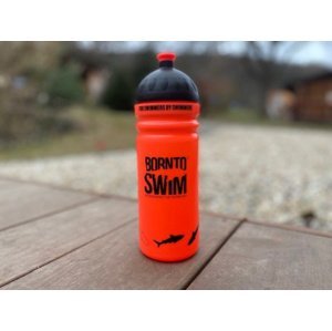 Borntoswim shark water bottle oranžová