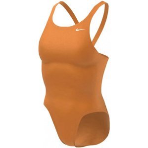Nike hydrastrong solid fastback one piece bright citrus 36