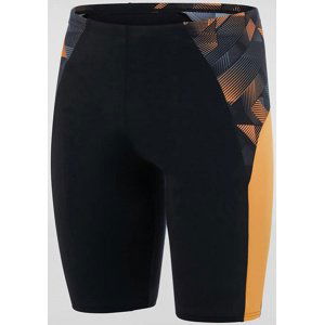 Speedo eco endurance+ splice jammer black/papaya punch/usa charcoal 32