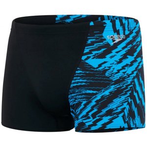 Speedo allover v-cut aquashort black/pool 34