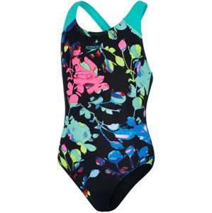 Speedo digital placement splashback girl black/tile/electric