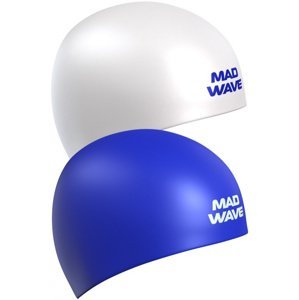 Plavecká čepice mad wave champion 3d bílo/modrá