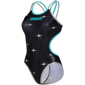 Arena women one swimsuit double cross one back black/multi xs - 164cm