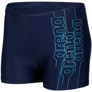 Arena boys swim short graphic navy/martinica 4xs - 128cm