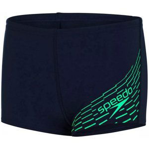 Speedo medley logo aquashort boy navy/fake green 128cm