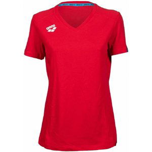 Arena women team t-shirt panel red s