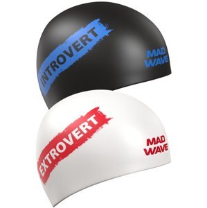 Mad wave introvert reversible swim cap černo/bílá