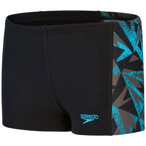 Speedo hyper boom panel aquashort boy black/bolt/dove grey 116cm