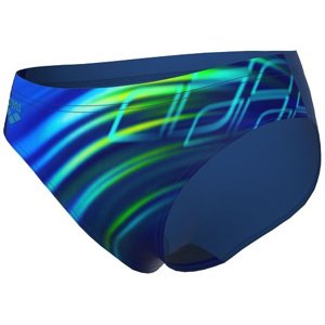 Arena boys shading swim brief neon blue 140cm