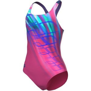 Arena girls shading swimsuit swim pro back freak rose/neon blue 116cm