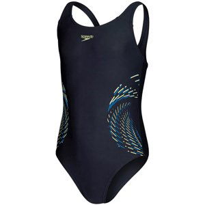 Speedo placement muscleback girl true navy/bondi blue/spritz 176cm