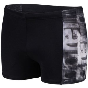 Arena overlap swim short black/white multi s - uk32