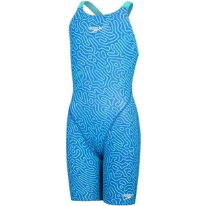 Speedo fastskin endurance+ openback kneeskin girl cobalt pop/green