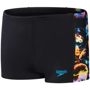 Speedo digital panel aquashort boy black/hypersonic blue/orange/lumo